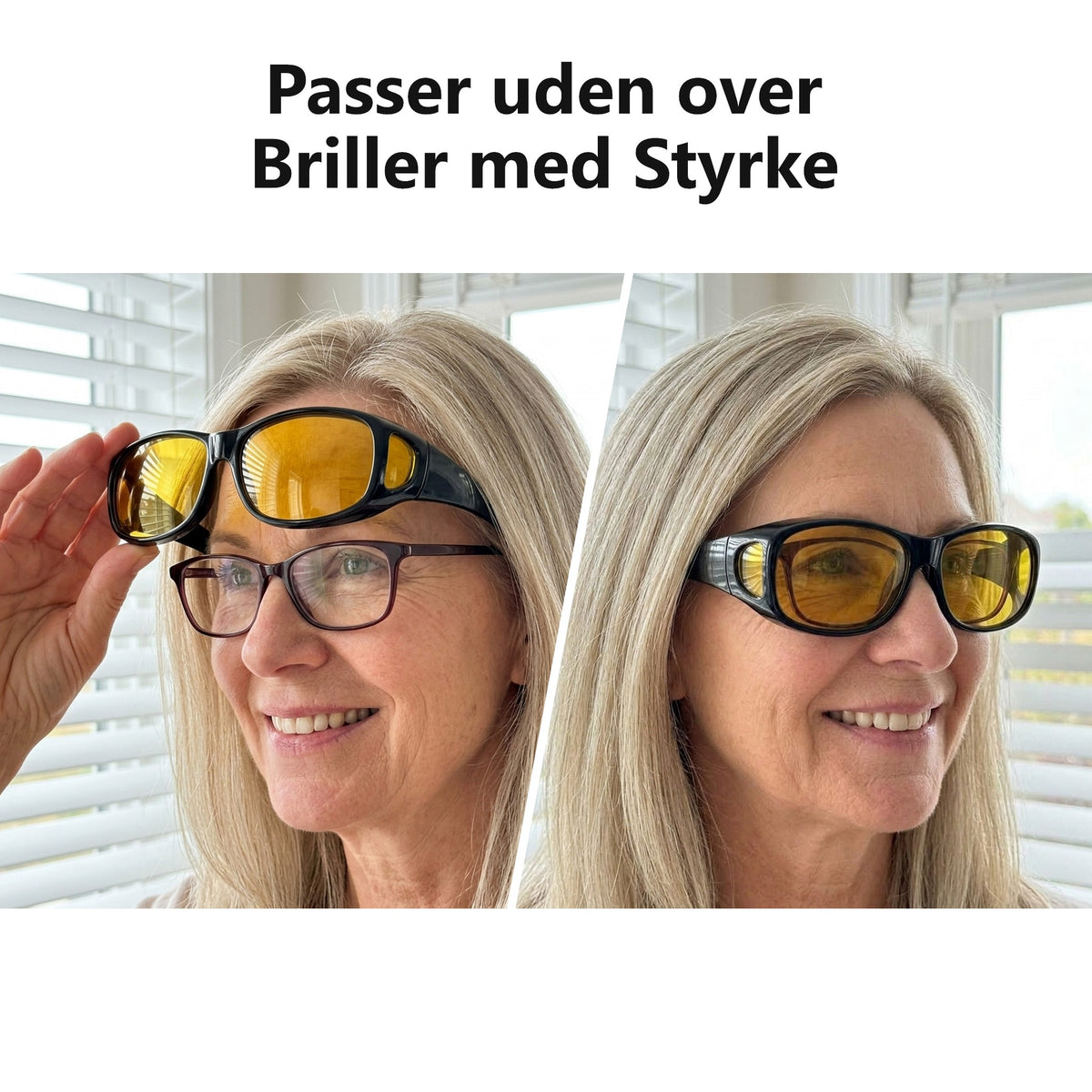 SunFit Drive passer uden over briller med styrke